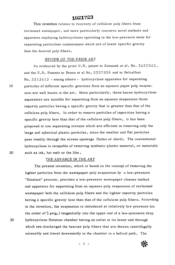 Document de brevet canadien 1021723. Description 19940625. Image 1 de 7