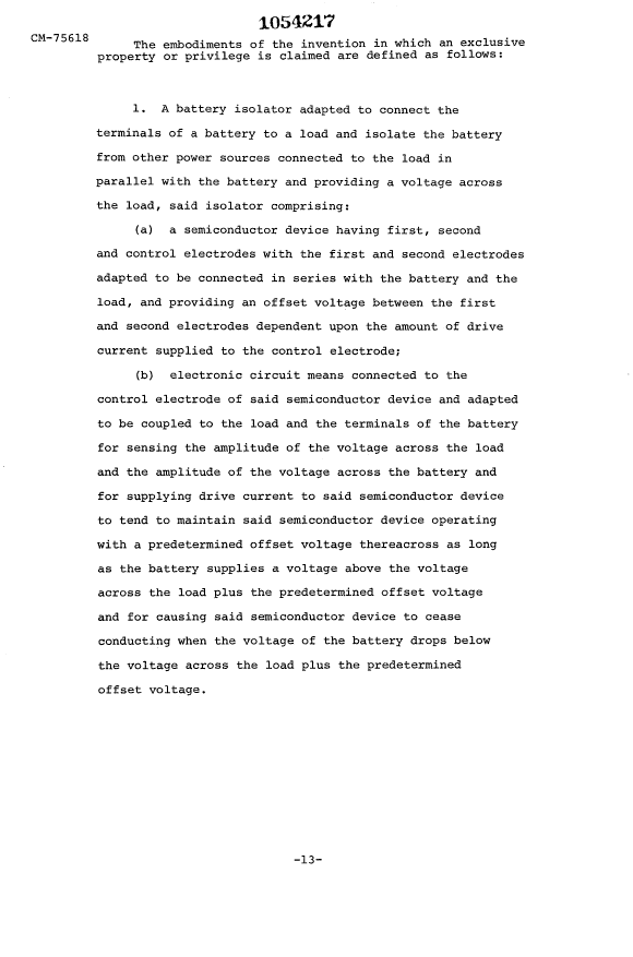 Document de brevet canadien 1054217. Revendications 19940421. Image 1 de 8