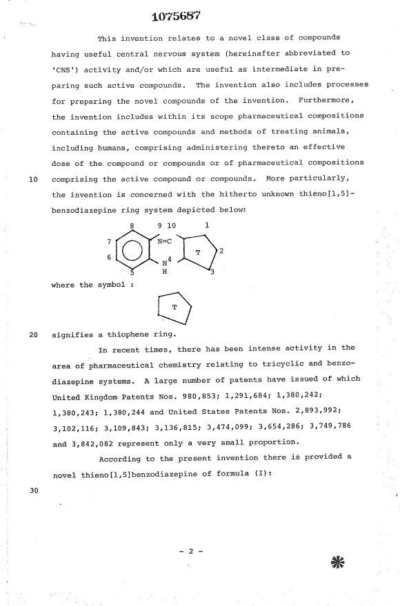 Canadian Patent Document 1075687. Description 19931207. Image 1 of 63