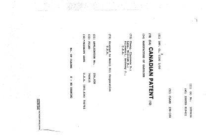 Canadian Patent Document 1099656. Cover Page 19931215. Image 1 of 1