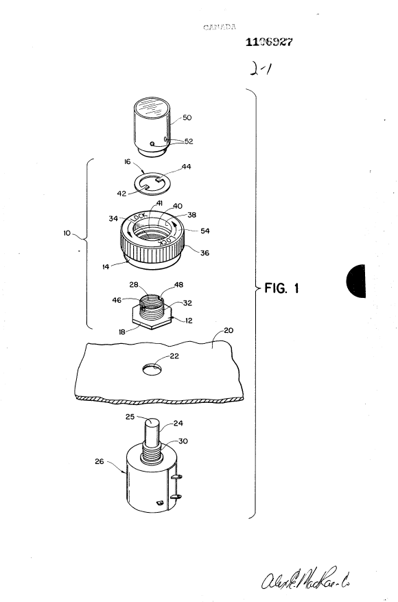 Canadian Patent Document 1106927. Drawings 19940318. Image 1 of 2