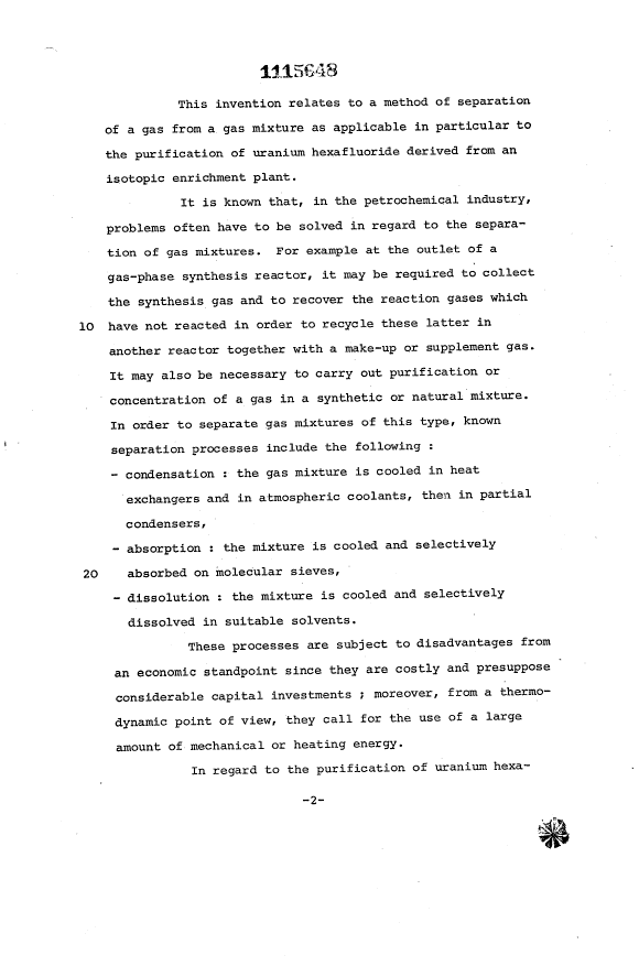 Document de brevet canadien 1115648. Description 19940127. Image 1 de 9