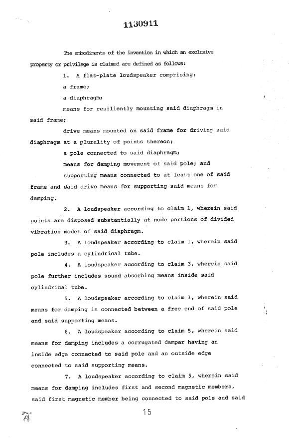 Document de brevet canadien 1130911. Revendications 19940222. Image 1 de 3