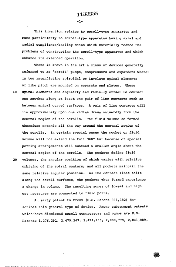 Document de brevet canadien 1133958. Description 19940223. Image 1 de 23