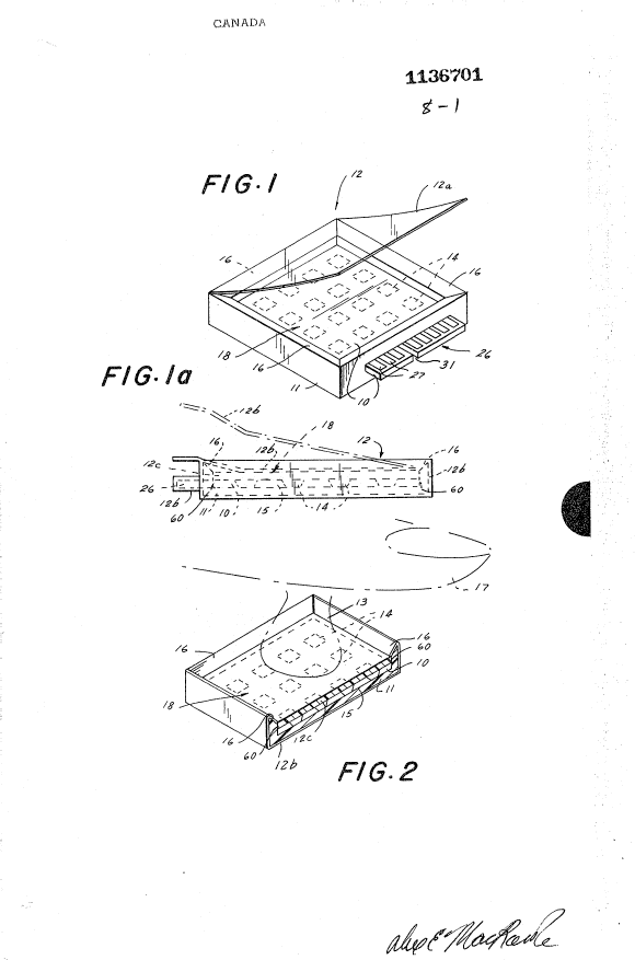 Canadian Patent Document 1136701. Drawings 19931201. Image 1 of 8