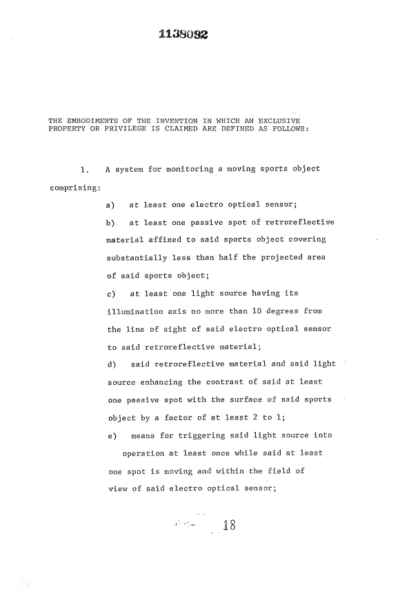 Document de brevet canadien 1138092. Revendications 19940228. Image 1 de 7