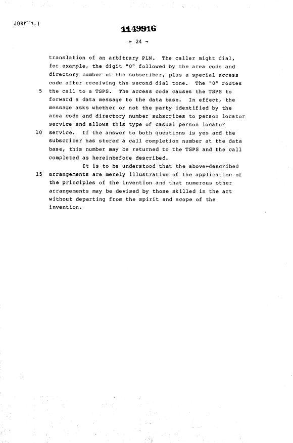 Canadian Patent Document 1149916. Description 19940114. Image 26 of 26