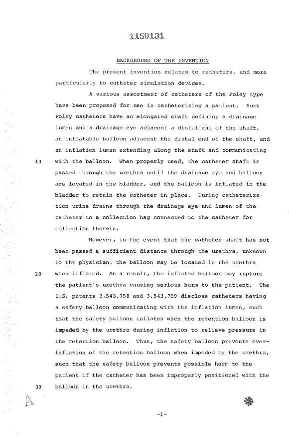 Document de brevet canadien 1150131. Description 19940112. Image 1 de 7