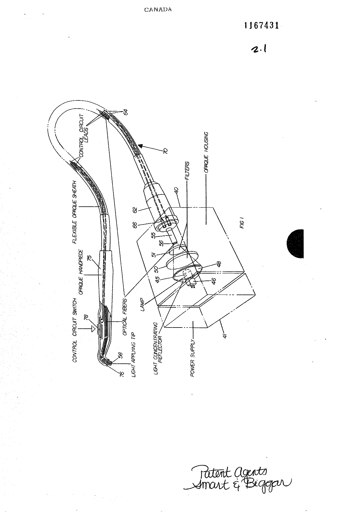 Canadian Patent Document 1167431. Drawings 19931202. Image 1 of 2