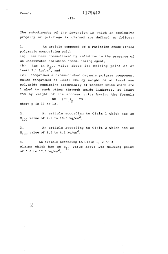 Document de brevet canadien 1179442. Revendications 19931217. Image 1 de 5