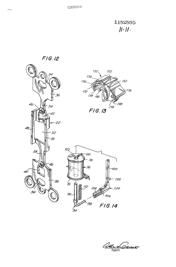 Canadian Patent Document 1182895. Drawings 19921230. Image 11 of 11