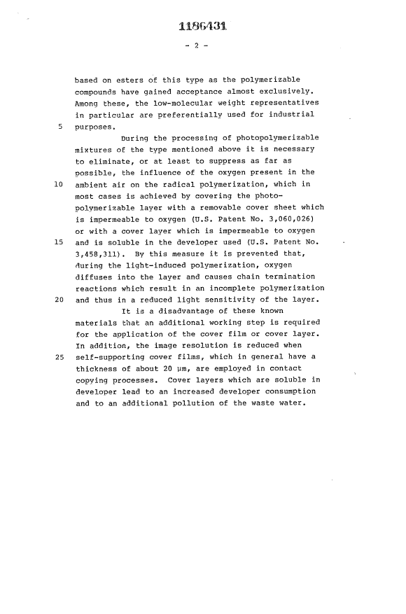 Canadian Patent Document 1186431. Description 19930609. Image 2 of 33