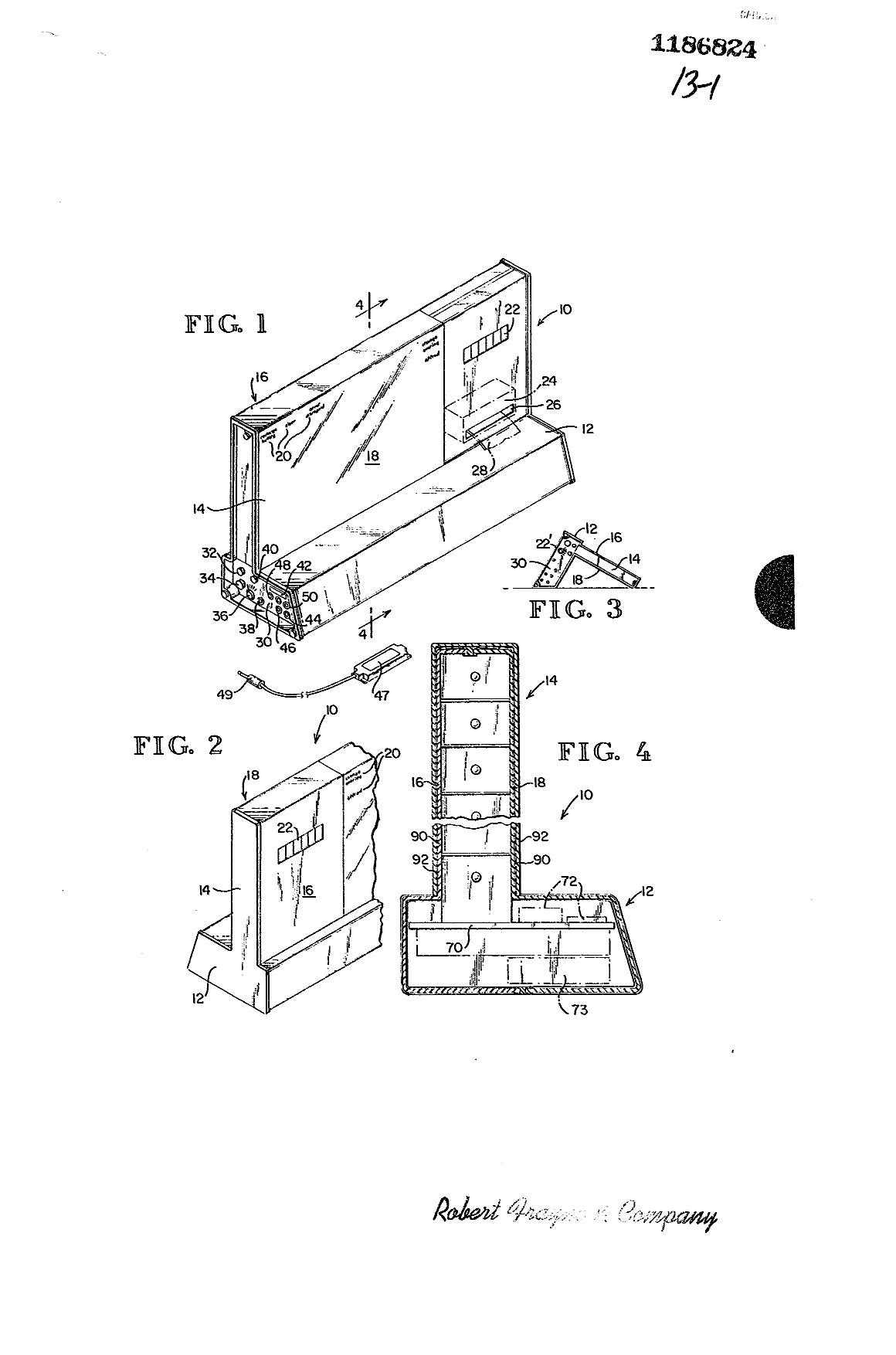 Canadian Patent Document 1186824. Drawings 19930609. Image 1 of 13