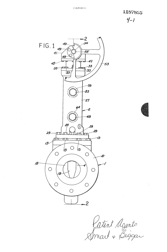 Canadian Patent Document 1187855. Drawings 19921210. Image 1 of 4