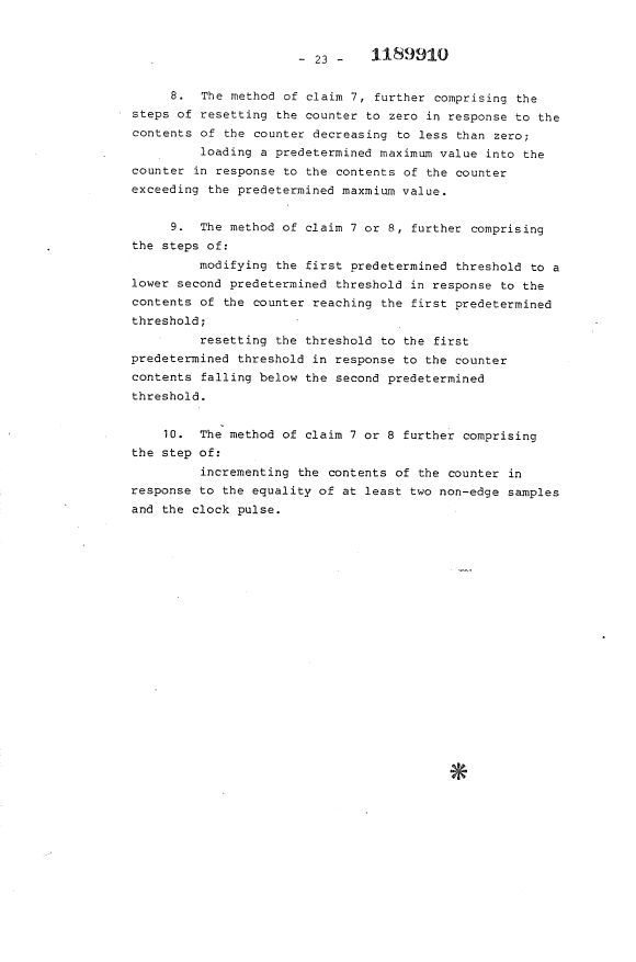 Document de brevet canadien 1189910. Revendications 19930614. Image 4 de 4