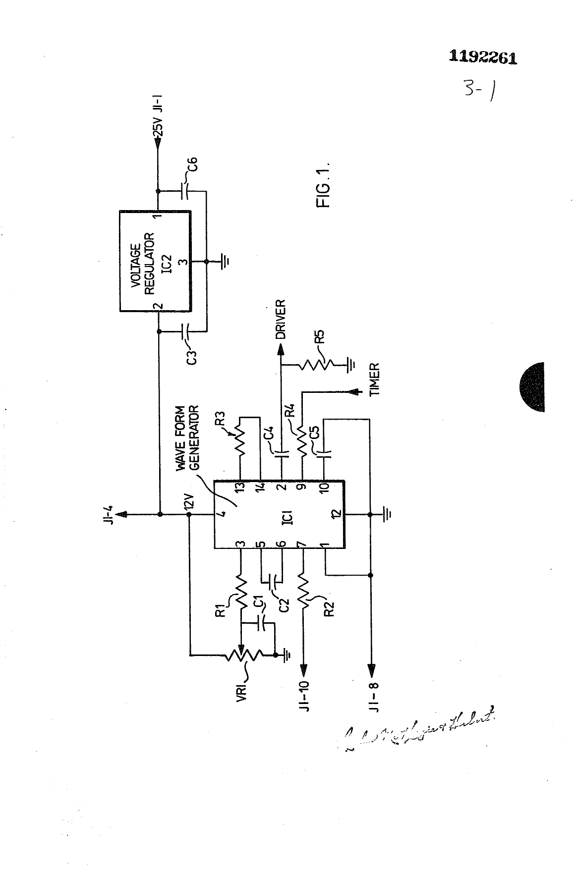 Canadian Patent Document 1192261. Drawings 19921215. Image 1 of 3