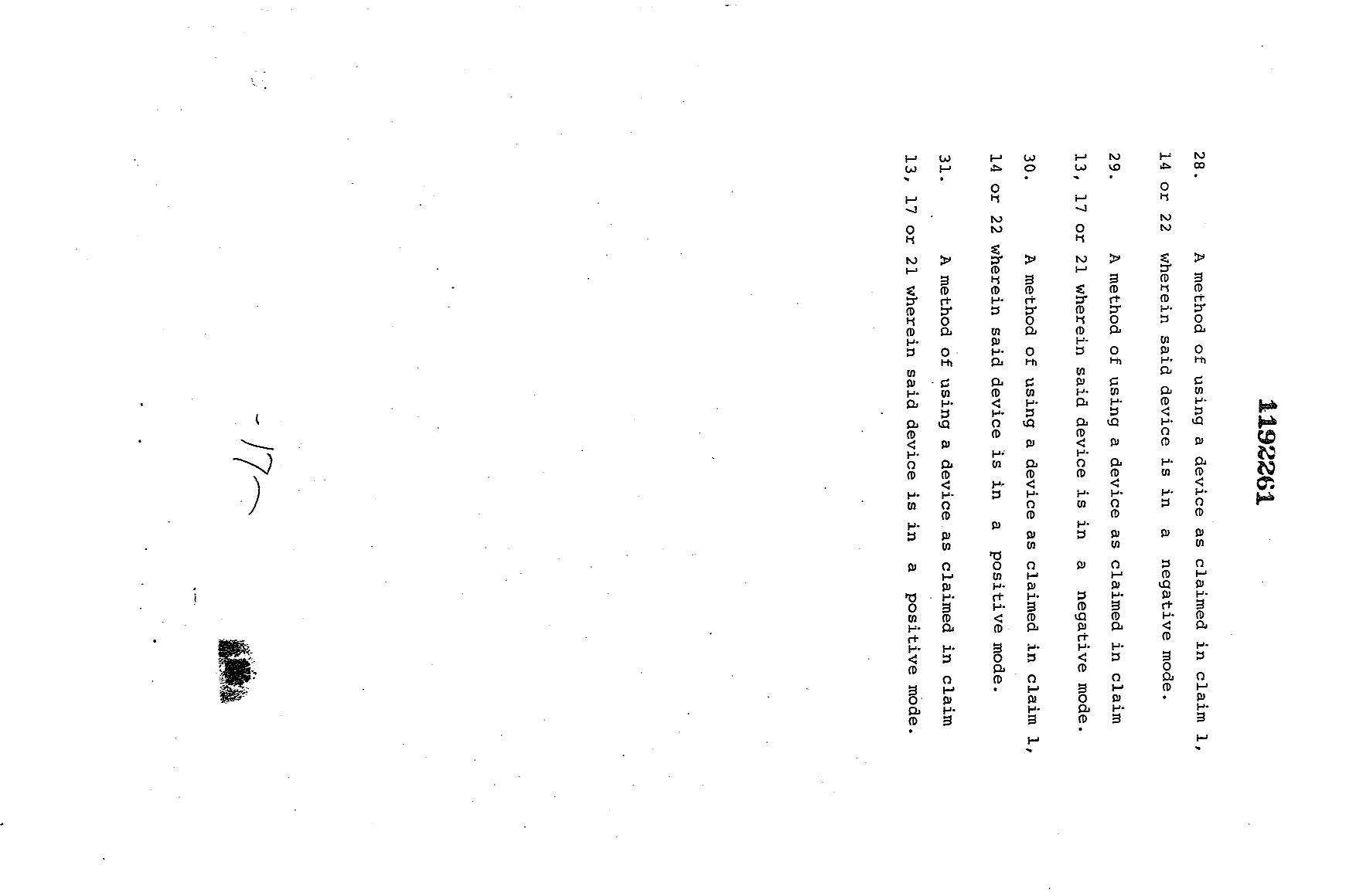Document de brevet canadien 1192261. Revendications 19921215. Image 5 de 5