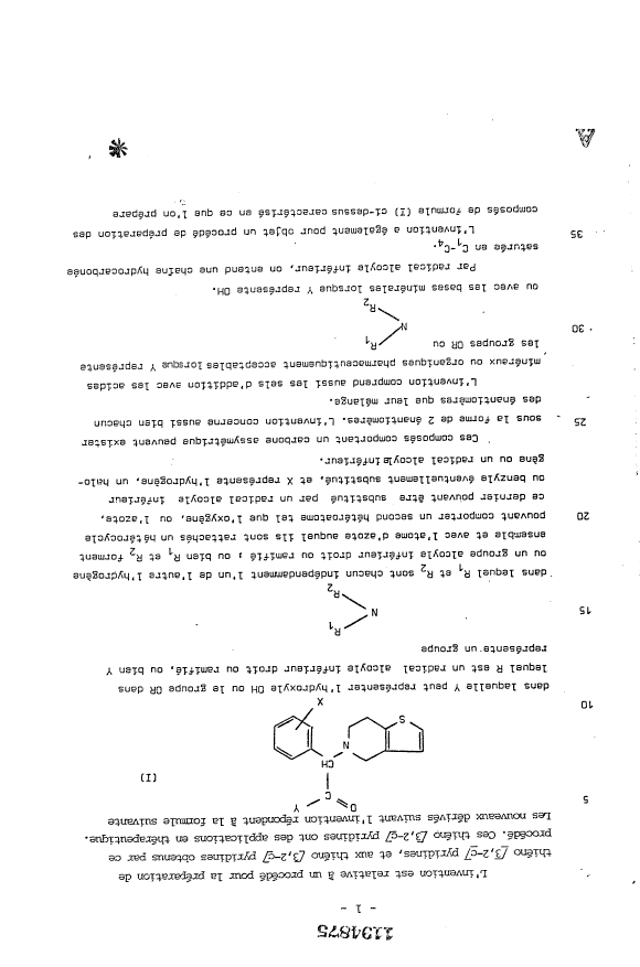Canadian Patent Document 1194875. Description 19921218. Image 1 of 15
