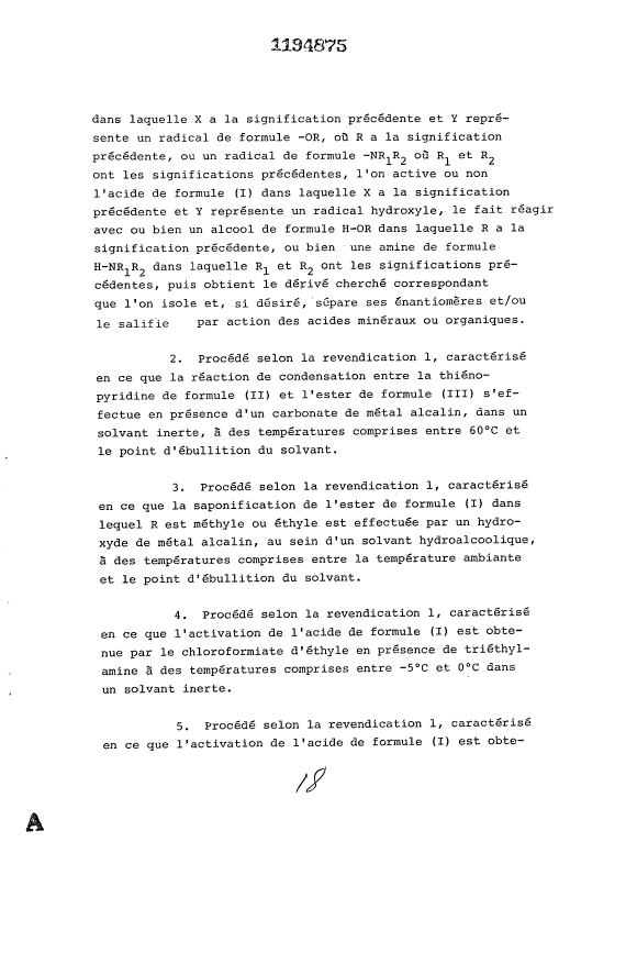Document de brevet canadien 1194875. Revendications 19921218. Image 3 de 9