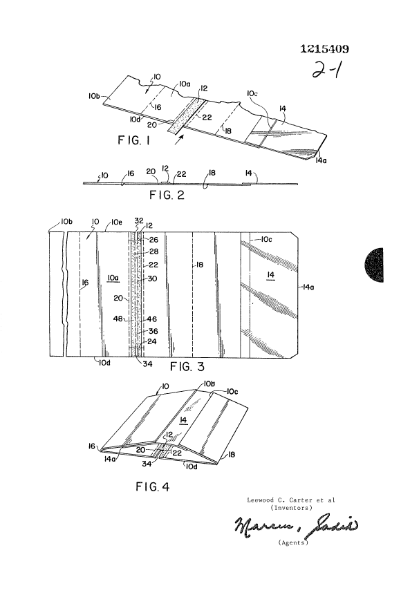 Document de brevet canadien 1215409. Dessins 19930719. Image 1 de 2