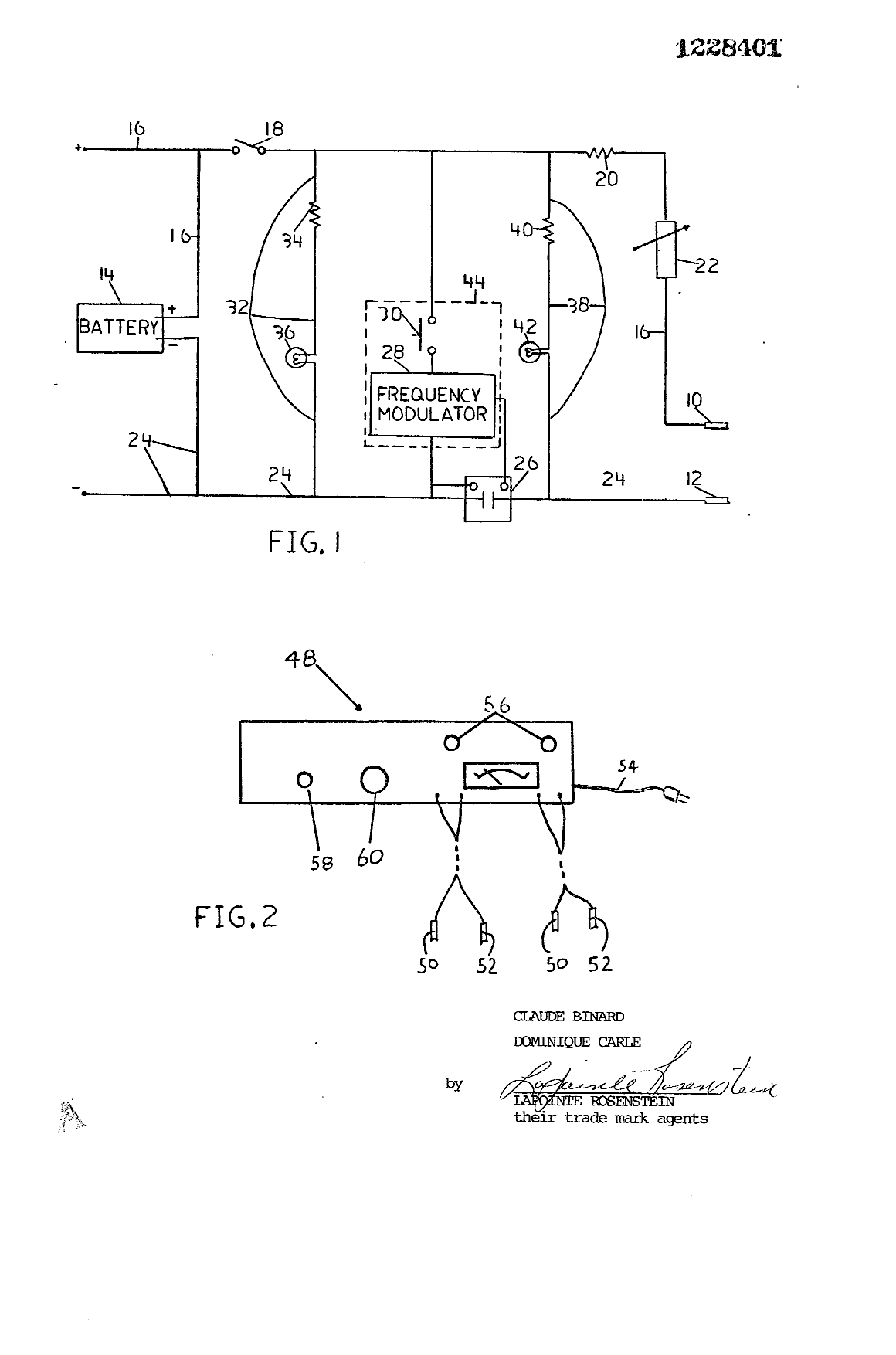 Canadian Patent Document 1228401. Drawings 19930927. Image 1 of 1