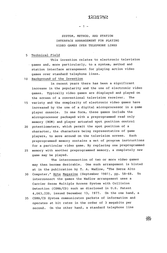 Canadian Patent Document 1231782. Description 19921228. Image 1 of 17