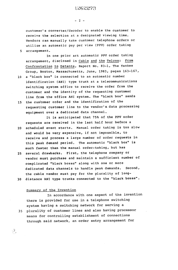 Canadian Patent Document 1262273. Description 19921214. Image 2 of 17