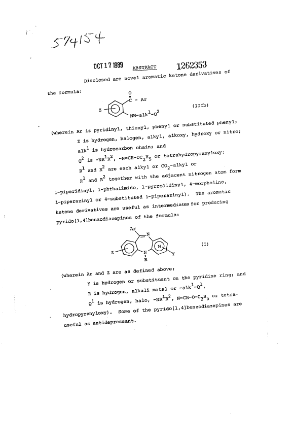 Canadian Patent Document 1262353. Abstract 19930914. Image 1 of 1