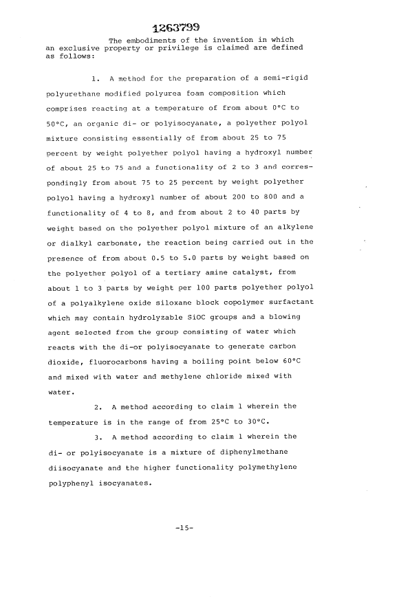 Document de brevet canadien 1263799. Revendications 19930915. Image 1 de 3
