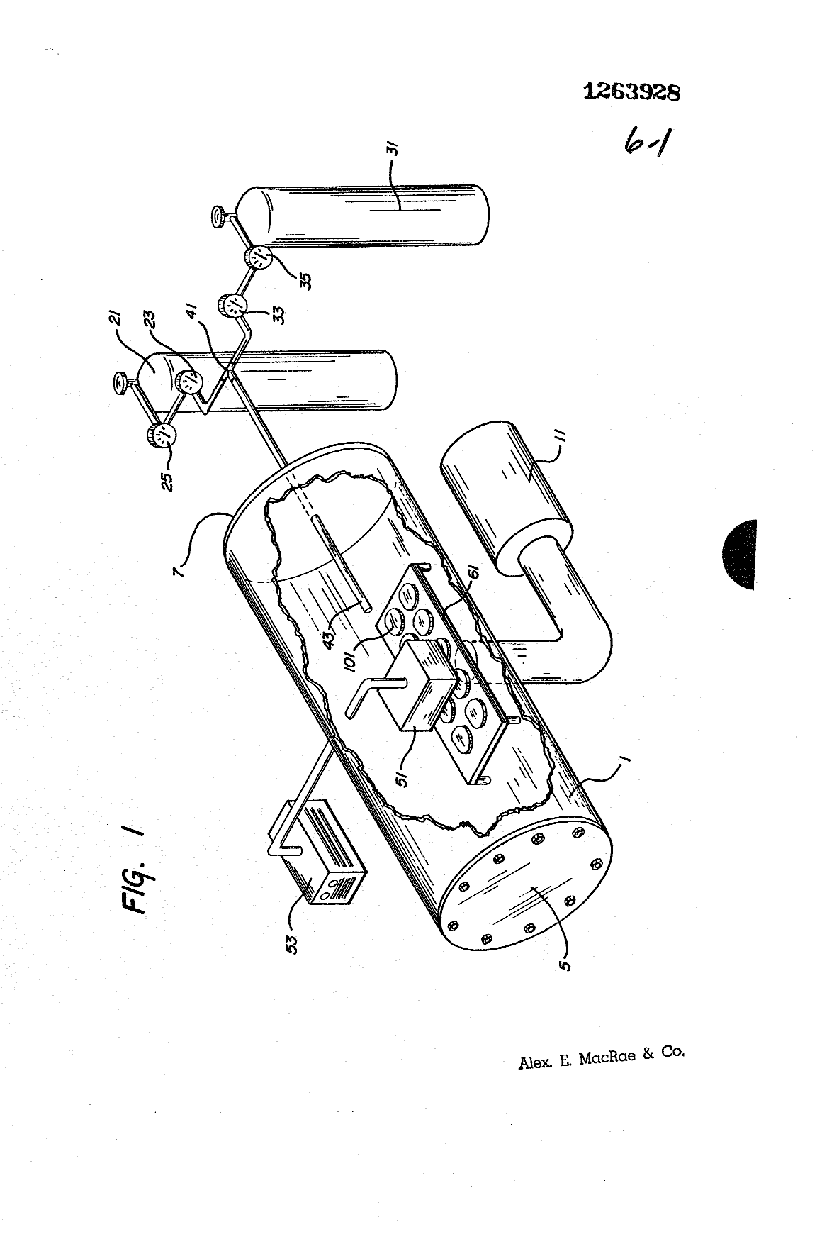 Canadian Patent Document 1263928. Drawings 19930915. Image 1 of 6