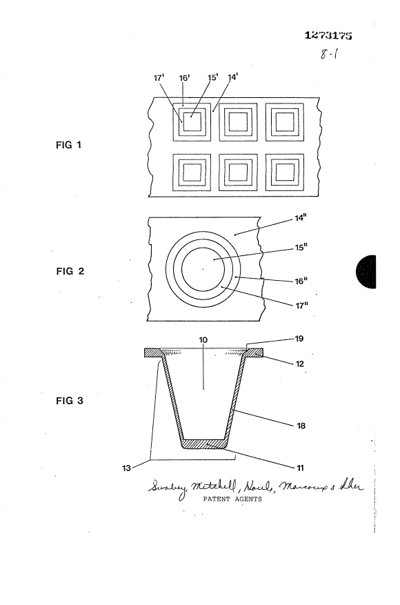 Canadian Patent Document 1273175. Drawings 19931008. Image 1 of 8