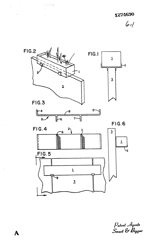 Canadian Patent Document 1274690. Drawings 19931013. Image 1 of 6