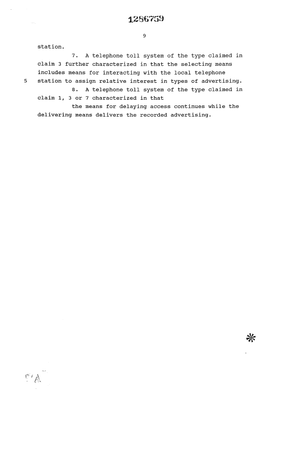 Document de brevet canadien 1286759. Revendications 19921221. Image 2 de 2