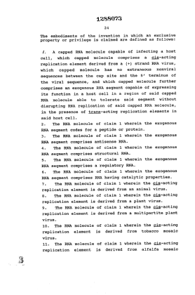 Document de brevet canadien 1288073. Revendications 19931029. Image 1 de 3