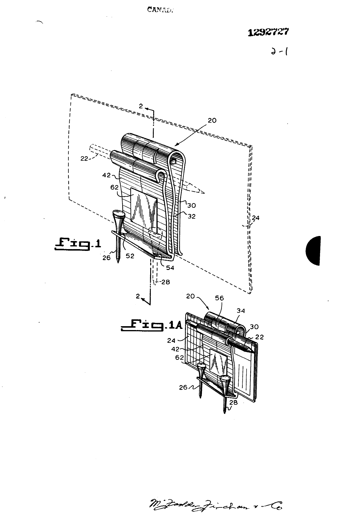 Canadian Patent Document 1292727. Drawings 19931023. Image 1 of 2