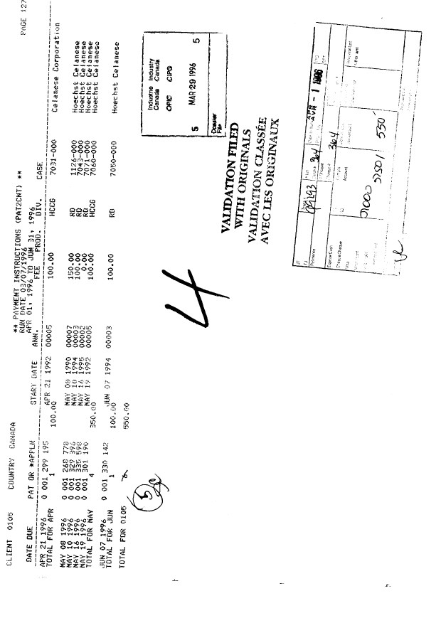 Document de brevet canadien 1299195. Taxes 19960329. Image 1 de 1