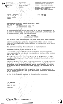 Canadian Patent Document 1301312. Examiner Requisition 19880419. Image 1 of 1