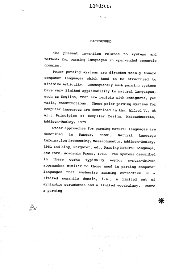 Document de brevet canadien 1301935. Description 19931030. Image 1 de 75