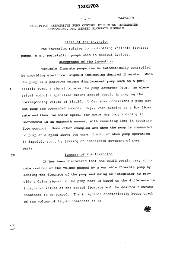Document de brevet canadien 1303702. Description 19931101. Image 1 de 15