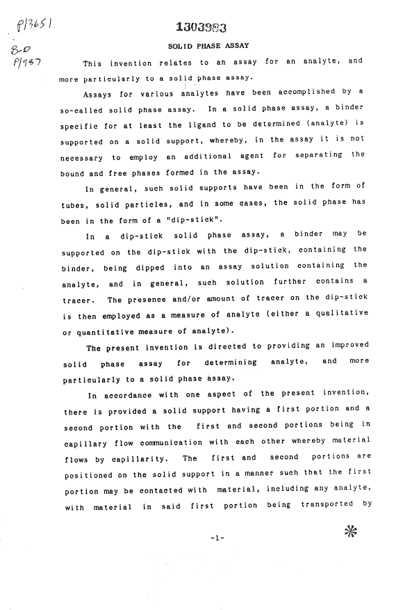 Document de brevet canadien 1303983. Description 19931102. Image 1 de 17