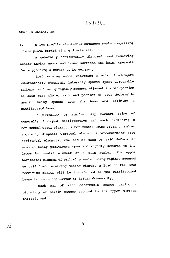Document de brevet canadien 1307300. Revendications 19931104. Image 1 de 4