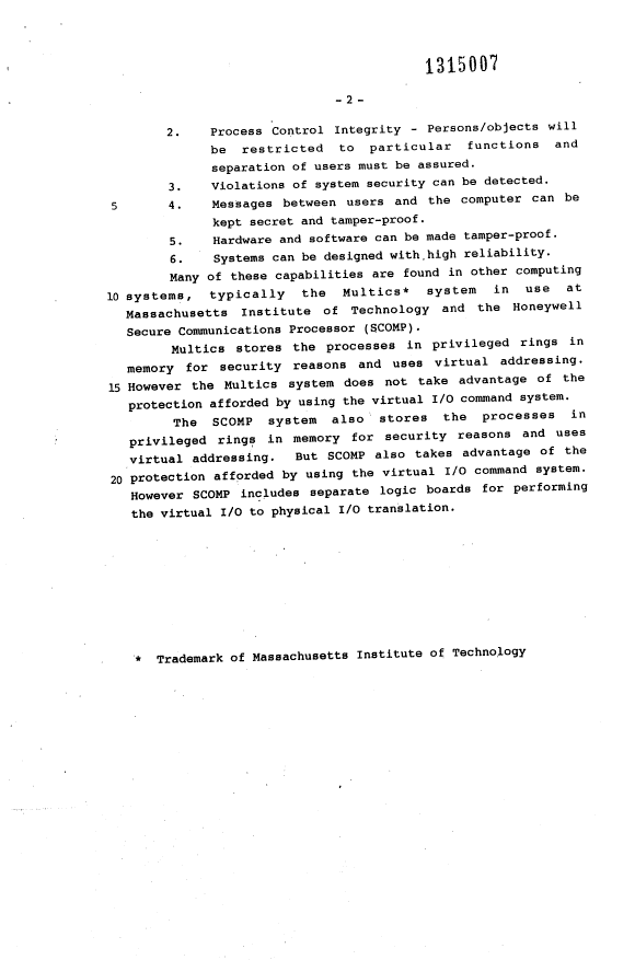 Canadian Patent Document 1315007. Description 19931110. Image 2 of 27