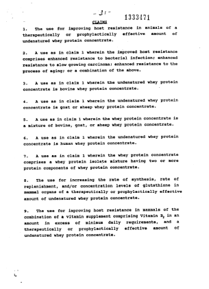 Document de brevet canadien 1333471. Revendications 19931213. Image 1 de 5