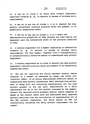 Document de brevet canadien 1333471. Revendications 19931213. Image 2 de 5