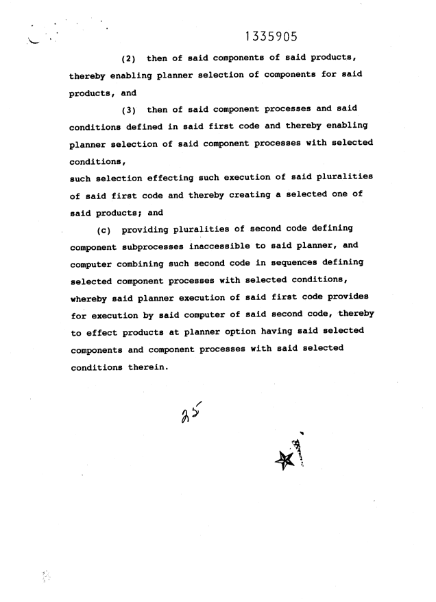 Document de brevet canadien 1335905. Revendications 19941213. Image 3 de 3