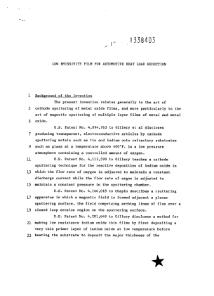 Canadian Patent Document 1338403. Description 19960618. Image 1 of 11