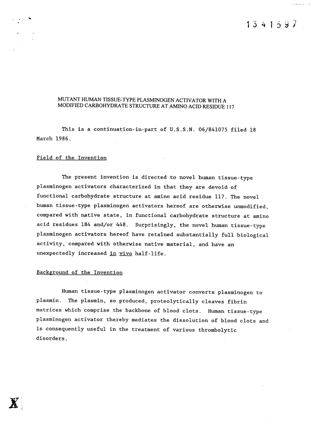 Document de brevet canadien 1341597. Description 20090623. Image 1 de 21