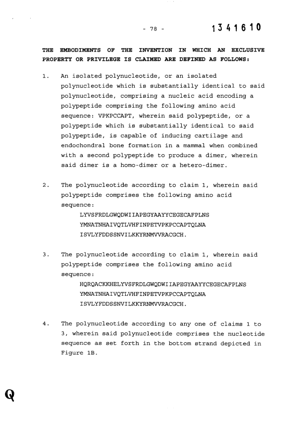 Document de brevet canadien 1341610. Revendications 20110201. Image 1 de 19
