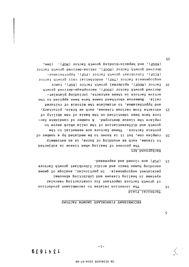 Canadian Patent Document 1341639. Description 20140708. Image 1 of 72