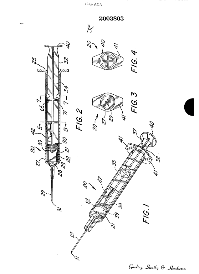 Canadian Patent Document 2003803. Drawings 19941018. Image 1 of 5